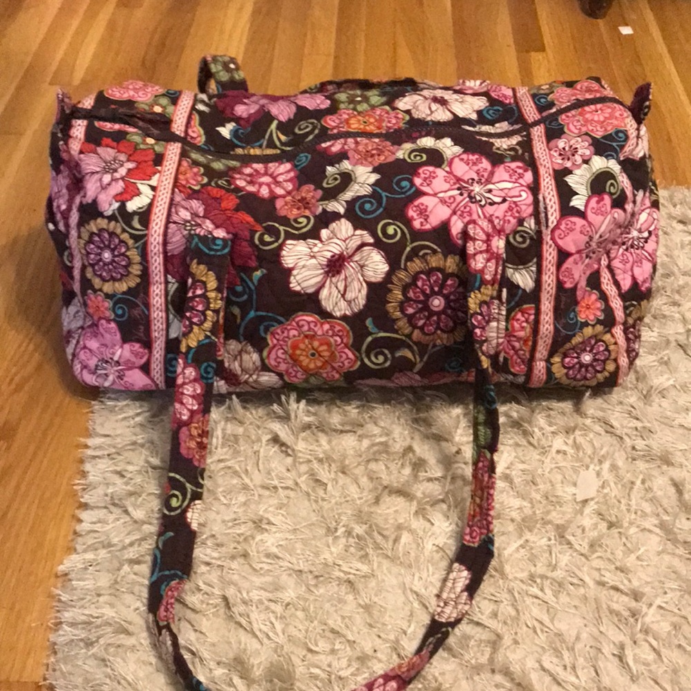 Vera Bradley Mod Floral Pink small duffle